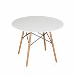 Стол EAMES белый D100 | Интернет магазин мебели и декора LifeDekor