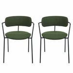 Комплект из 2-х стульев Ant букле зелёный | Интернет магазин мебели и декора LifeDekor