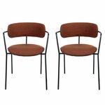 Комплект из 2-х стульев Ant букле терракотовый | Интернет магазин мебели и декора LifeDekor