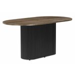 Стол деревянный Барон О 160 х 90 дуб кантри / черный | Интернет магазин мебели и декора LifeDekor