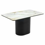 Стол Festa 140x85x77см, керамогранит Calacatte gold | Интернет магазин мебели и декора LifeDekor