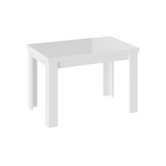 Стол стеклянный Норман тип 1 белый / стекло белый глянец | Интернет магазин мебели и декора LifeDekor