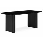 Стол деревянный Бавария B 160 х 90 черная пленка шагрень / черный | Интернет магазин мебели и декора LifeDekor