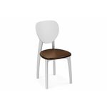 Стул деревянный Окава белый / миланский орех | Интернет магазин мебели и декора LifeDekor