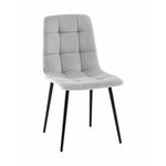 Стул Одди NEW велюр светло-серый | Интернет магазин мебели и декора LifeDekor