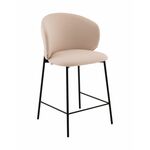 Стул полубарный Блейз велюр молочный | Интернет магазин мебели и декора LifeDekor