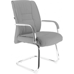 Кресло для посетителей Everprof Kent CF Экокожа Серый | Интернет магазин мебели и декора LifeDekor