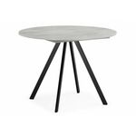 Стол деревянный Карпер 90(120) бетон метрополитан / черный матовый | Интернет магазин мебели и декора LifeDekor