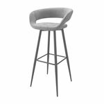 Стул барный Барни Р 900, Черный/GREY LUX b22 | Интернет магазин мебели и декора LifeDekor