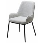 Стул BRIO UF995-02, букле / черный каркас  / Товарный знак DISAUR | Интернет магазин мебели и декора LifeDekor