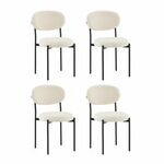 Стул Бриф DD букле молочный 4 шт. | Интернет магазин мебели и декора LifeDekor