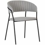 Стул Turin серый с чёрными ножками | Интернет магазин мебели и декора LifeDekor
