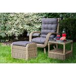 "Толедо" лаунж-зона из искусственного ротанга, цвет соломенный | Интернет магазин мебели и декора LifeDekor