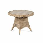 "Равенна" кофейный стол из искусственного ротанга, цвет соломенный | Интернет магазин мебели и декора LifeDekor