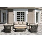 "Валенсия" лаунж-зона из искусственного ротанга, цвет серый | Интернет магазин мебели и декора LifeDekor