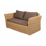 "Капучино" диван из искусственного ротанга двухместный, цвет соломенный | Интернет магазин мебели и декора LifeDekor