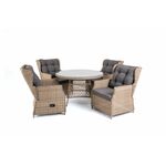 "Лацио" обеденная группа из искусственного ротанга, цвет соломенный | Интернет магазин мебели и декора LifeDekor