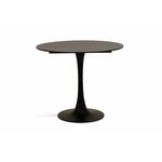 "Тюльпан" стол из HPL круглый Ø70см, цвет "серый мрамор" | Интернет магазин мебели и декора LifeDekor