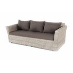 "Капучино" диван из искусственного ротанга трехместный, цвет бежевый | Интернет магазин мебели и декора LifeDekor