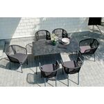 "Милан" обеденная группа на 6 персон, цвет темный | Интернет магазин мебели и декора LifeDekor