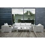 "Тито" лаунж-зона из искусственного ротанга, цвет серый | Интернет магазин мебели и декора LifeDekor