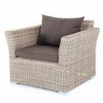 "Капучино" кресло из искусственного ротанга, цвет бежевый | Интернет магазин мебели и декора LifeDekor