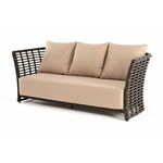 "Валенсия" диван из искусственного ротанга трехместный, цвет бронзовый | Интернет магазин мебели и декора LifeDekor