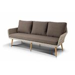 "Прованс" диван из искусственного ротанга трехместный, цвет бежевый | Интернет магазин мебели и декора LifeDekor