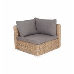 "Лунго" модуль диванный угловой с подушками, цвет соломенный (гиацинт) | Интернет магазин мебели и декора LifeDekor