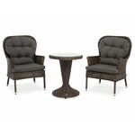 "Алиса" кофейный комплект из искусственного ротанга, цвет коричневый | Интернет магазин мебели и декора LifeDekor