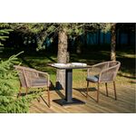 "Каффе" обеденная группа на 2 персоны, цвет "серый гранит" | Интернет магазин мебели и декора LifeDekor