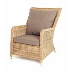 "Гляссе" кресло плетеное из искусственного ротанга, цвет соломенный | Интернет магазин мебели и декора LifeDekor