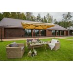 "Аффогато" обеденная группа из искусственного ротанга, цвет соломенный | Интернет магазин мебели и декора LifeDekor