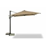 "Римини" зонт уличный 3х3м на боковой алюминиевой опоре, тент бежевый | Интернет магазин мебели и декора LifeDekor