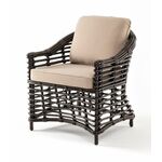 "Ницца" кресло из искусственного ротанга, цвет бронзовый | Интернет магазин мебели и декора LifeDekor