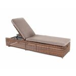 "Рим" шезлонг с подушкой, цвет коричневый | Интернет магазин мебели и декора LifeDekor