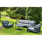 «Гранада» лаунж-зона из алюминия со столиком из HPL | Интернет магазин мебели и декора LifeDekor