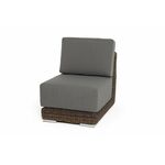 "Капри" модуль диванный прямой с подушками, цвет коричневый | Интернет магазин мебели и декора LifeDekor