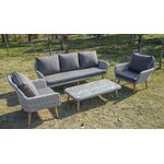 "Прованс" лаунж-зона плетеная из искусственного ротанга, цвет бежевый | Интернет магазин мебели и декора LifeDekor