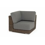 "Капри" модуль диванный угловой с подушками, цвет коричневый | Интернет магазин мебели и декора LifeDekor