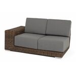 "Капри" модуль диванный правый с подушками, цвет коричневый | Интернет магазин мебели и декора LifeDekor