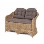 "Равенна" диван двухместный плетенный из ротанга, цвет соломенный | Интернет магазин мебели и декора LifeDekor