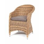 "Равенна" плетеное кресло из искусственного ротанга (гиацинт), цвет соломенный | Интернет магазин мебели и декора LifeDekor