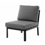 "Париж" модуль диванный алюминиевый центральный, цвет серый | Интернет магазин мебели и декора LifeDekor