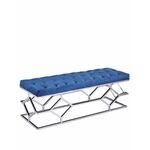 selena велюр синяя, серебро | Интернет магазин мебели и декора LifeDekor