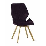 Стул OSTIN велюр брусничный, каркас квадрат шампань | Интернет магазин мебели и декора LifeDekor