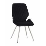 Стул OSTIN велюр графит, каркас круглый белый | Интернет магазин мебели и декора LifeDekor