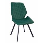 Стул OSTIN 180 велюр изумруд, каркас квадрат черный | Интернет магазин мебели и декора LifeDekor