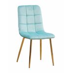 Стул LUCAS велюр тиффани, каркас круглый золотой | Интернет магазин мебели и декора LifeDekor