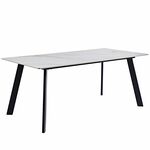 Стол керамический MISTRAL Kass gold 180*90*75, каркас черный | Интернет магазин мебели и декора LifeDekor